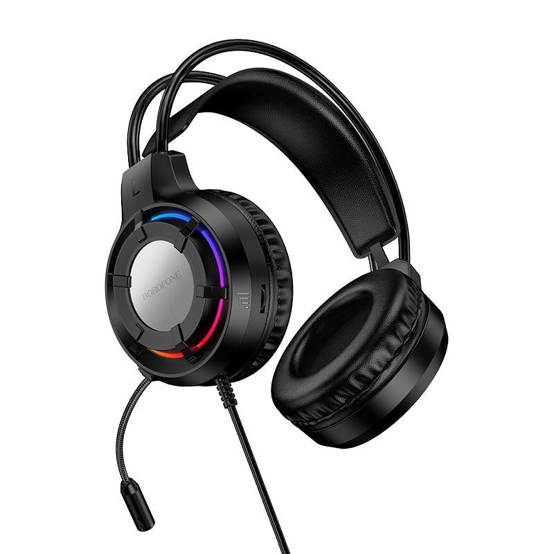 Borofone BO112 Gaming Headphones Headset 50mm Speaker, RGB Lights, HiFi Stereo, Microphone Borofone BO112 Gaming Headphones Headset 50mm Speaker, RGB Lights, HiFi Stereo, Microphone